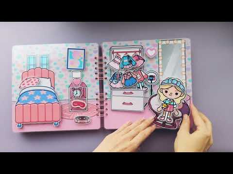 Видео: Тока бока "Дом мечты для Барби", игра на липучках для детей - Toca Boca Barbie Busy Book