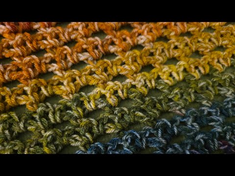 Видео: Кружевной шов в петле — урок по вязанию крючком! (Простое повторение 2 рядов!)