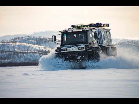 Видео: Пробег по Мурманской области. Проезд до п-ва Рыбачий. Март 2018