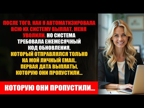 Видео: Они уволили меня после того, как я построила им систему выплат. Теперь — публично умоляют вернуться.