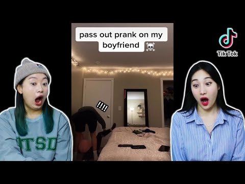 Видео: Корейские девушки реагируют на «парные розыгрыши в TikTok»