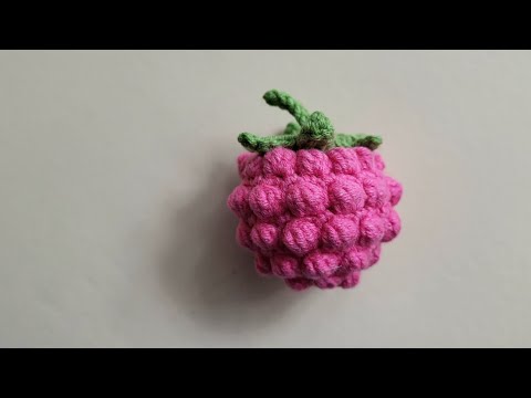 Видео: мк: в'язана гачком МАЛИНА, покрокове пояснення, візерунок попкорн