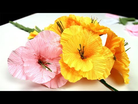 Видео: Цветы из бумаги.  Гладиолус из гофрированной бумаги