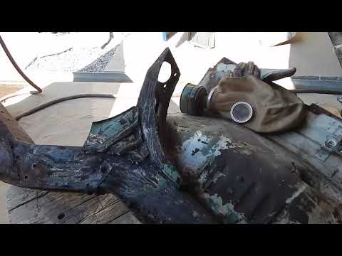 Видео: ГАЗ 21 ,,АННА,, Начало пескоструйных работ , ремонт лонжерона.