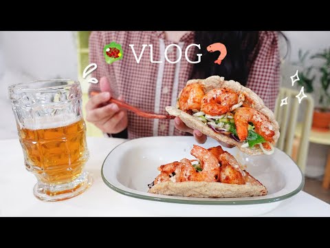 Видео: Острые сливочные димсамы и такос с креветками🍤| Приготовление кимчи из собственного молодого редиса🥬