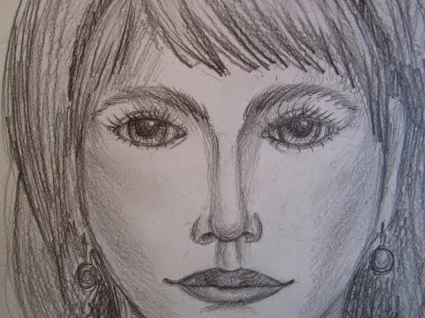 Видео: Портрет мамы//рисунок для начинающих