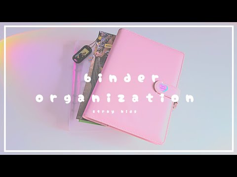 Видео: организация биндеров stray kids | binder organization