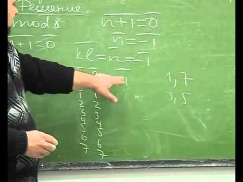 Видео: Кольцо классов вычетов по модулю n