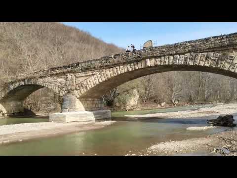 Видео: Старый Даховский мост (Даховская) и Крепость Меот (Каменномостский) Адыгея. Апрель. 2024.