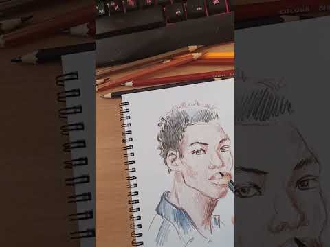 Видео: Рисую и болтаю. Мужской портрет и мысли про ноябрь