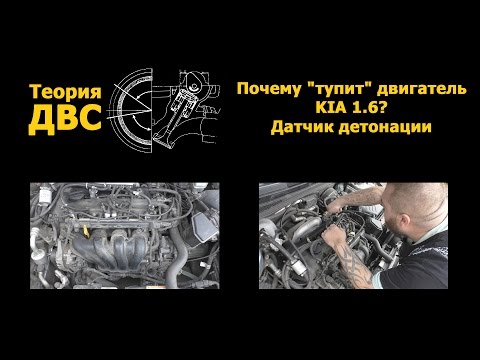 Видео: Теория ДВС: Почему "тупит" двигатель? KIA 1.6 Датчик детонации