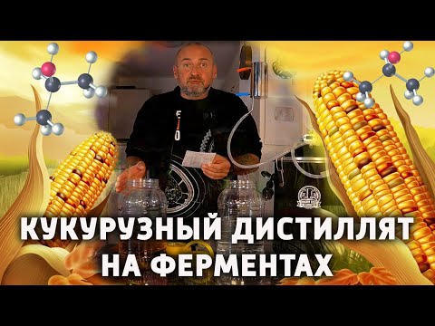Видео: Кукурузный дистиллят методом холодного осахаривания ферментами.