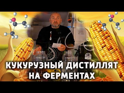 Видео: Кукурузный дистиллят методом холодного осахаривания ферментами.