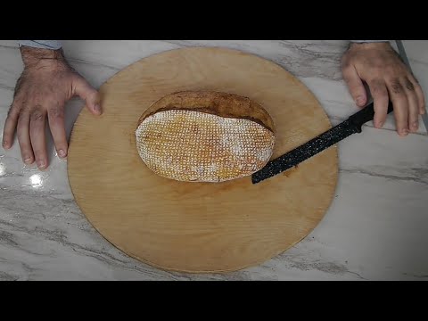 Видео: Пшеничный хлеб на закваске 100% влажности из муки 1 сорта.