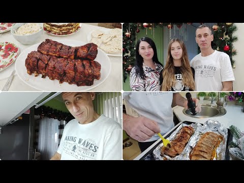 Видео: РЕЦЕПТ от МУЖА РЁБРЫШКИ В ДУХОВКЕ 💝 СКРОМНЫЙ ПРАЗДНИЧНЫЙ СТОЛ на ДЕНЬ РОЖДЕНИЯ