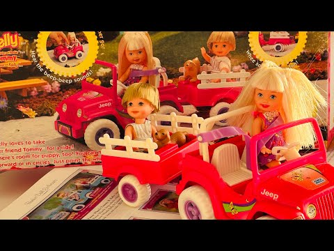 Видео: 1998 Kelly and Tommy Power Wheels by Fisher-Price розпаковка дитячого набору з джипом 90х
