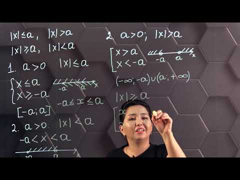 Видео: Айнымалысы модуль таңбасының ішінде берілген бір айнымалысы бар сызықтық теңсіздіктерді шешу.6 сынып