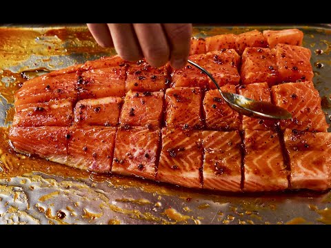 Видео: семга на мангале