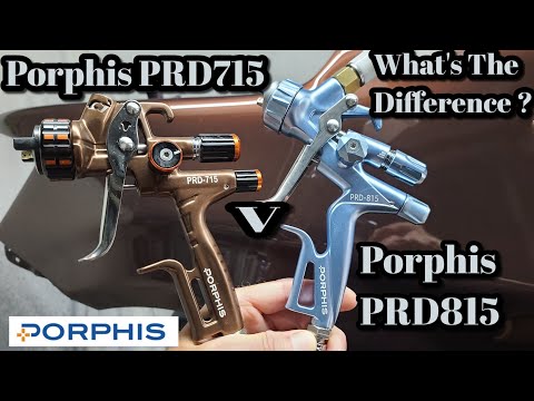 Видео: Porphis PRD815 1.3 v Porphis PRD715 1.3 Качественные краскопульты для нанесения прозрачного покры...