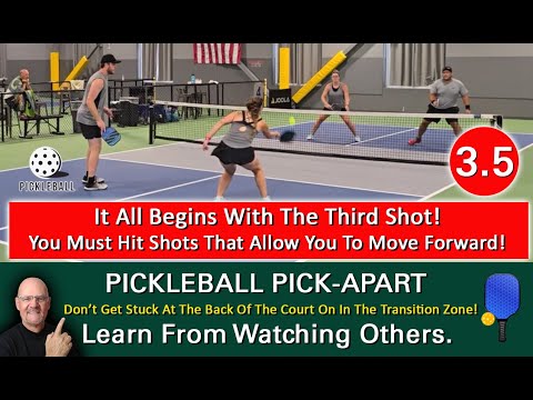 Видео: Ключевой приём Pickleballs! Решающий третий удар!