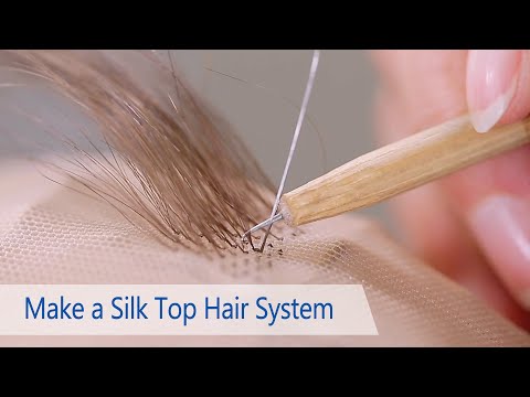 Видео: Видеоурок: Как сделать систему волос с шелковым верхом? | New Times Hair