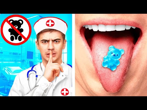 Видео: Как тайно пронести сладости в больницу!