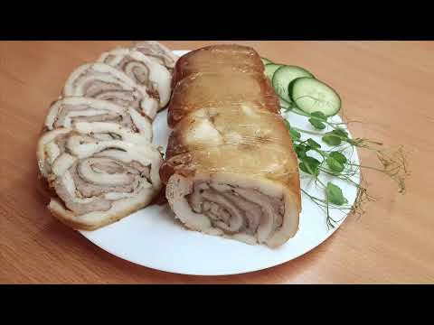 Видео: Рулет из тонкого сала  Очень вкусно и бюджетно