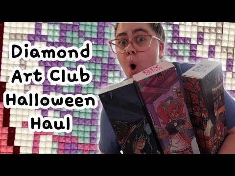 Видео: diamond art club 2025 HALLOWEEN drop haul pt 1 | при участии yuumei art, иллюстрации aria и много...