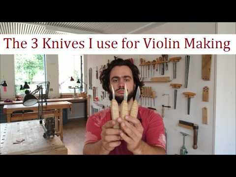 Видео: Три ножа, которые я использую для изготовления скрипок, и как я их затачиваю
