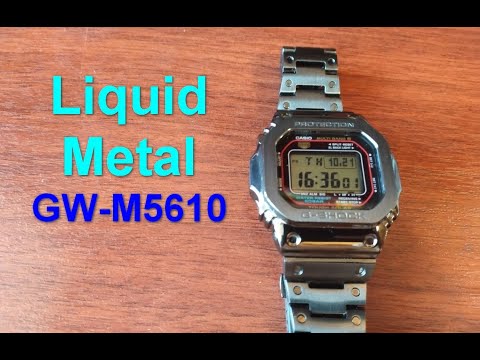 Видео: Liquid metal стальная модификация G-Shock GW-M5610-1ER