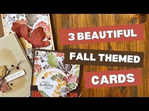 Видео: Три красивые открытки на осеннюю тематику