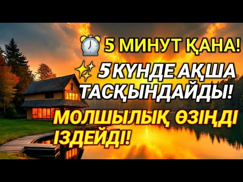 Видео: Байлық 5 күнде келеді! Тек тыңдап көр — нәтижесі сені таңғалдырады!