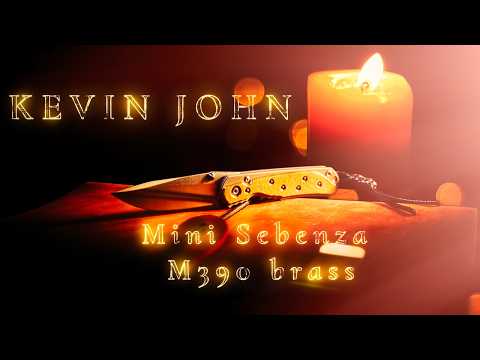Видео: Mini Sebenza M390 brass от Кевин Джон / KEVIN JOHN
