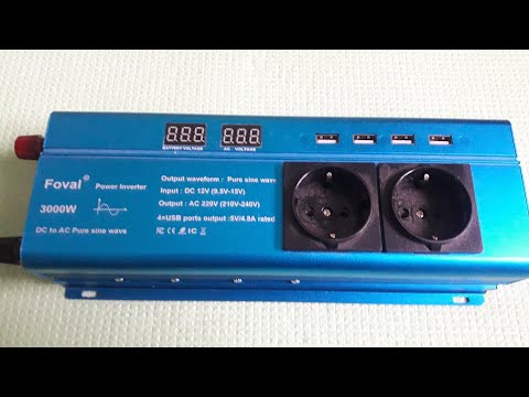 Видео: ЗамУчительный Ремонт Инвертор 12-220 FOVAL 3000 Pure Sine Wave ! Драйвер IR2104 Не Подходит ! :-(((