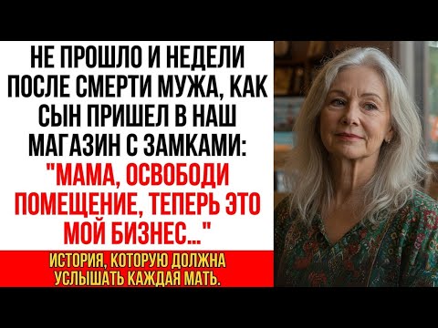 Видео: Сын принес замки в магазин после похорон мужа_ «Мама, уходи, это мой бизнес». История из жизни