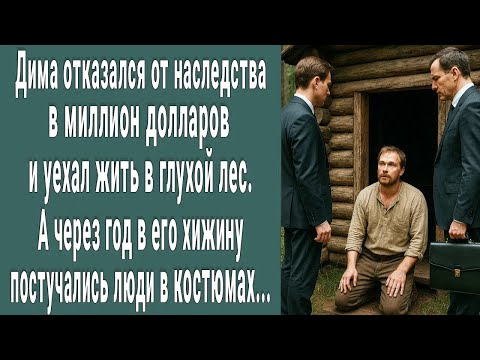 Видео: Дима отказался от наследства в миллион долларов и уехал жить в лес. Через год пришли люди в костюмах