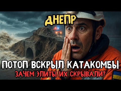 Видео: ДНЕПР: ПОТОП СМЫЛ БЕРЕГ — Обнажил тоннель для ЭВАКУАЦИИ ВЫСШИХ ЧИНОВ!