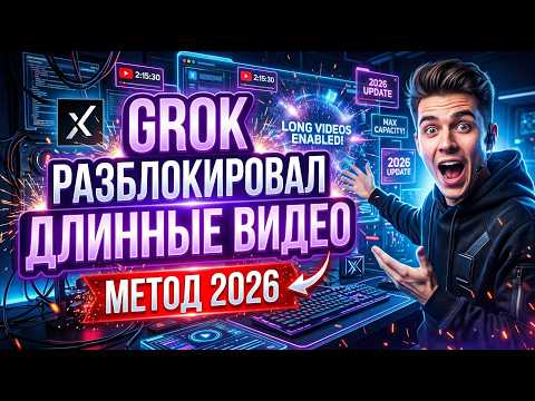 Видео: GROK РАЗБЛОКИРОВАЛ ДЛИННЫЕ ВИДЕО - Март 2026