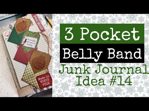 Видео: Мастер-класс по изготовлению трёхкарманного бандажа | Идея 14 #junkjournal #junkjournalideas