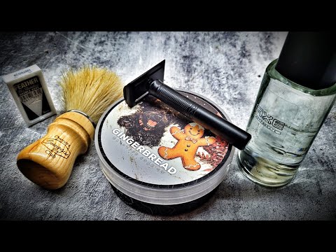 Видео: Бритье! Colonial Razors "CR7" - Feather - Semogue - Macduffs Soap "Gingerbread" - Axe "Black"