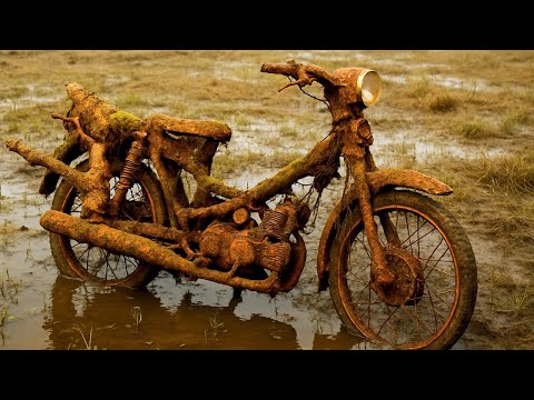 Видео: Спасение покрытого грязью Honda Cub 50 // Невероятное восстановительное путешествие!