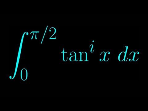 Видео: Мой взгляд на БЕЗУМНЫЙ интеграл @MichaelPennMath: интеграл (tan(x))^i от нуля до pi/2