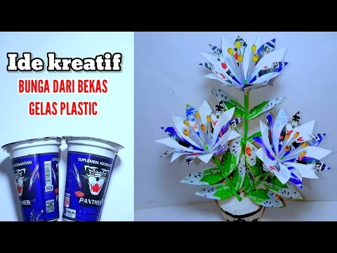Видео: Креативные идеи для создания цветов из использованных пластиковых стаканчиков | Удивительные, нер...
