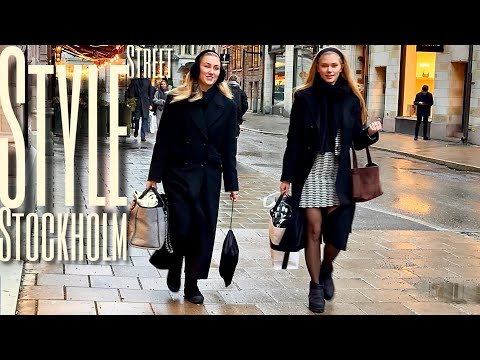 Видео: Декабрьский Нордический уличный стиль | Снег и слякоть в Стокгольме ❄️| Модные тренды Зима