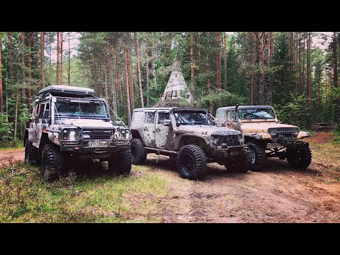 Видео: Wrangler Rubicon, Defender, засадить можно все что угодно