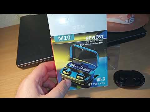 Видео: Обзор наушников "TWS  Newest М 10"  V 5.3 и сравнение с Redmi AirDots 2