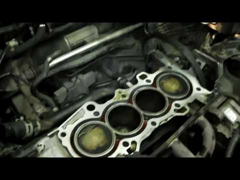 Видео: XONDA CIVIC двс D15  VTEC замена прокладки двс