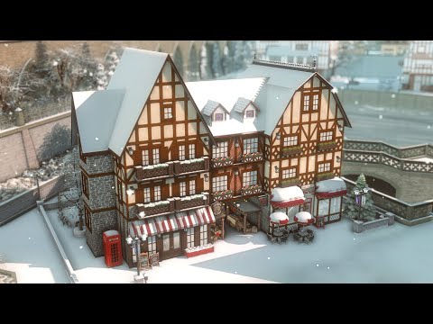 Видео: Музыкальная школа и зимнее кафе || Строительство в The Sims 4 || Скачать NOCC || SpeedBuild