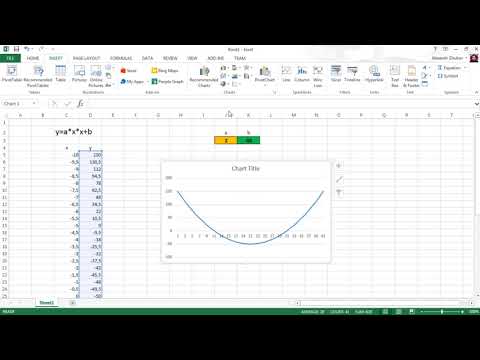 Видео: Excel график функции