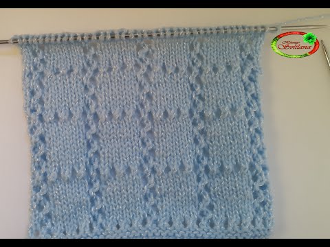 Видео: №88  Красивые  ажурные квадраты спицами   Узор для свитера или пледа   Knitting pattern